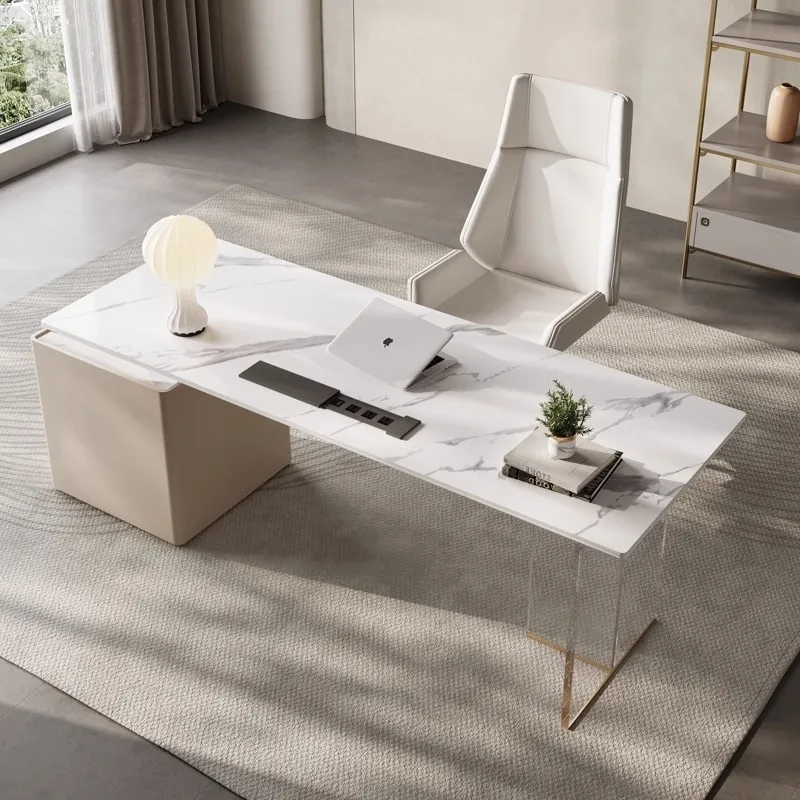 Light Luxury Slate Desk Home Study Writing Modern Simple Designer Computer Boss Floating Office