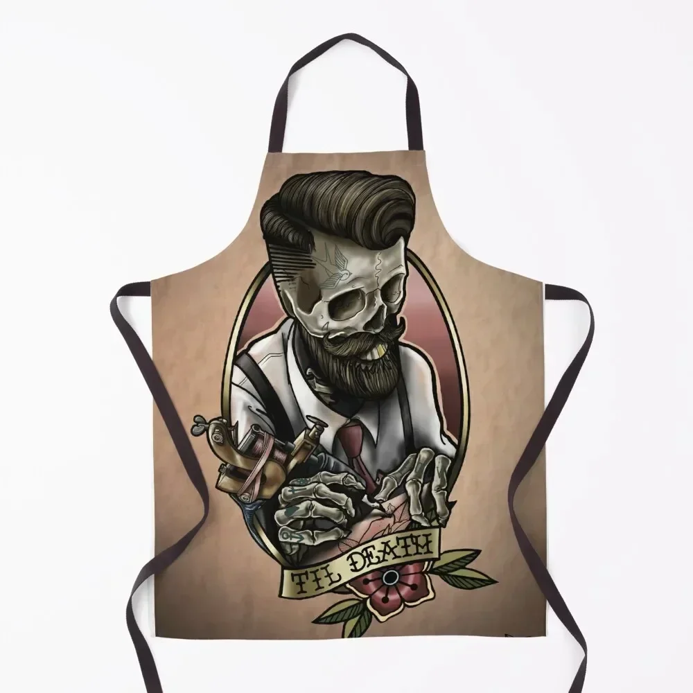 

Til death Apron For Cooking waterproof for women beauty master Kitchen Apras For Women Apron