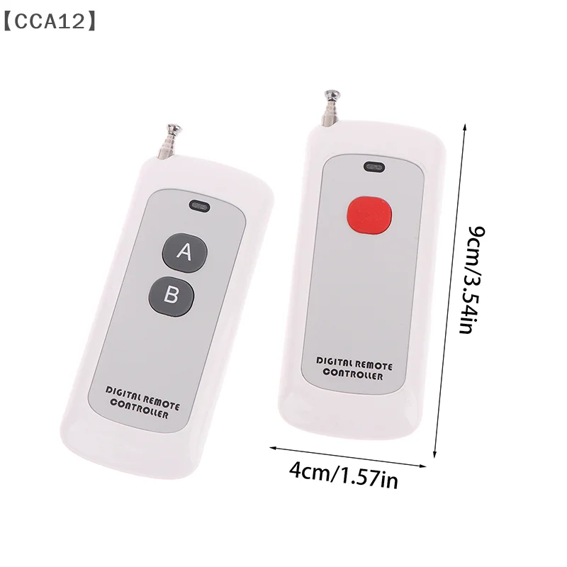 〔CCA12〕EV1527 433MHZ Highpower Remote Controller 1000m 1/2 Button Learn Code Garage Gate Door Opener Remote Control Switch 12V
