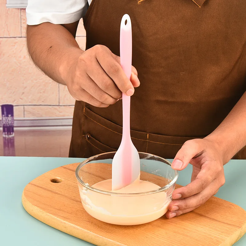 Silicone Cake Scraper Translucent Non-Stick Cake Cream Spatula Kitchen Cooking Pastry Scraper Mold Brush Tool Baking Accessories