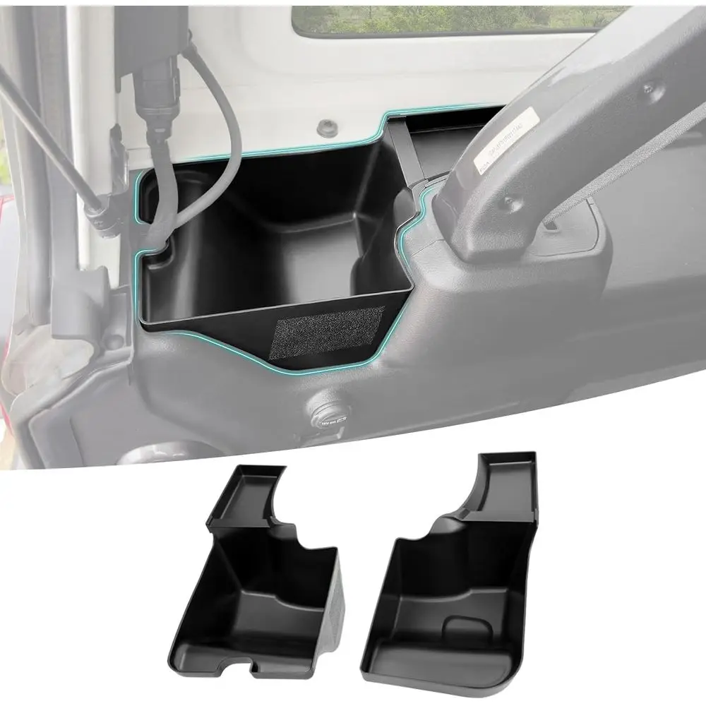 

Органайзер-лоток для заднего багажника, совместимый с Jeep Wrangler JL JLU 4XE Sahara 2024-2025 (4-дверный), ящик для хранения в колесной арке, органайзер для грузов