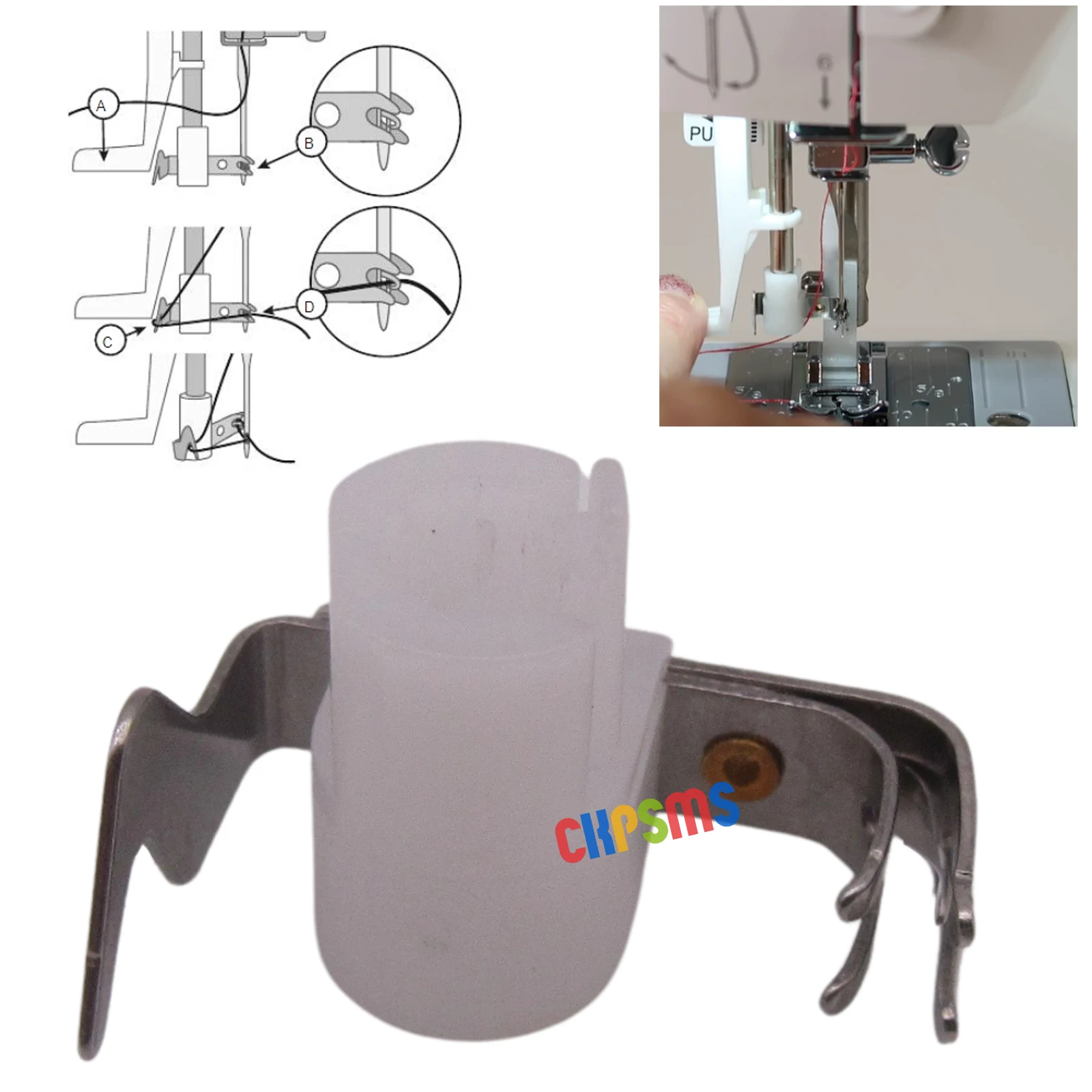 1PCS #68003556 Needle Threader FOR SINGER 3333 3342 Fashion Mate,3337 Simple,HD660,HD6600,HD6800C,7640 Confidence