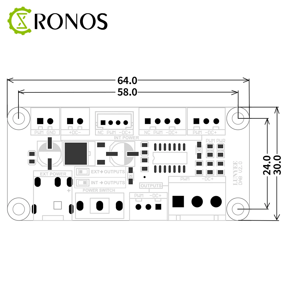 Laser Module Interface Driver Adaptador Board, Suporte 2Pin, 3Pin, 4Pin Conector para Máquina de Gravação a Laser, 20W, 40W, 80W