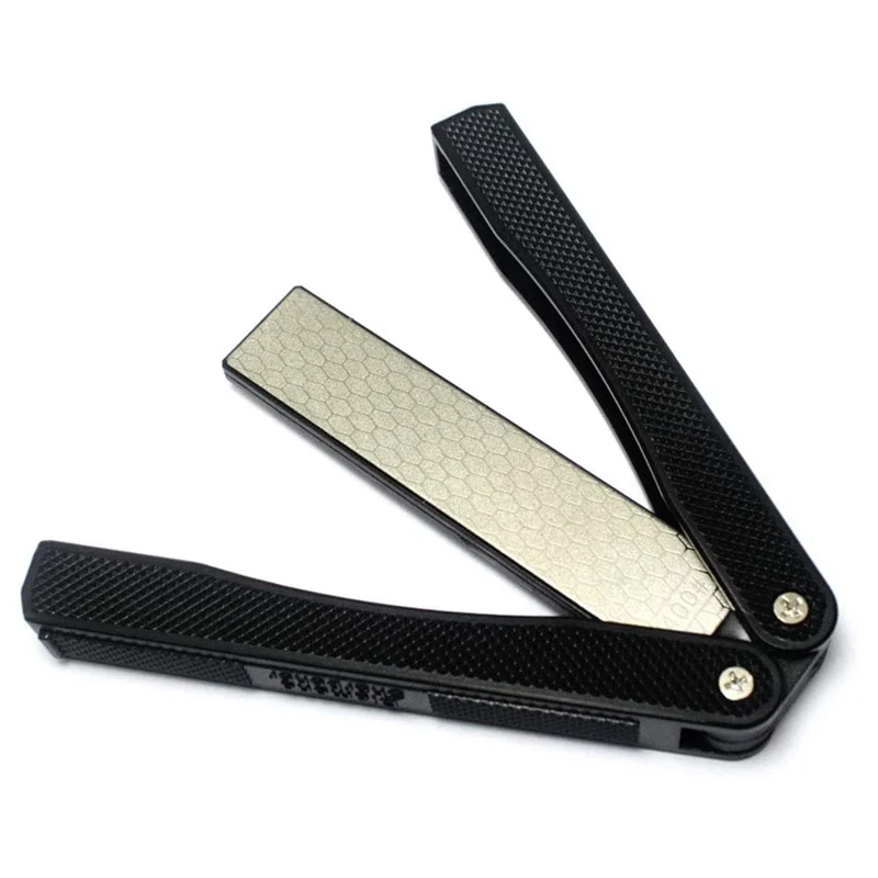 

ГОРЯЧАЯ двухсторонняя алмазная точилка, ручной точильный камень с тонкими грубыми лезвиями, зернистость 400/600, черная