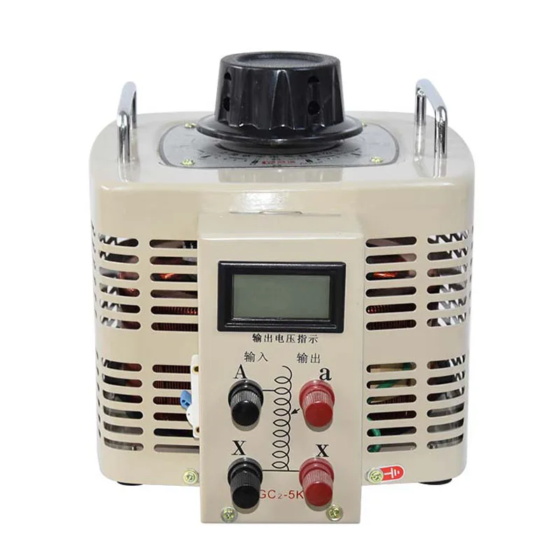 Regolatore di tensione digitale monofase Ingresso 220 V Uscita 0-250 V Trasformatore digitale variabile Regolatore di tensione 5000 W TDGC2-5kva