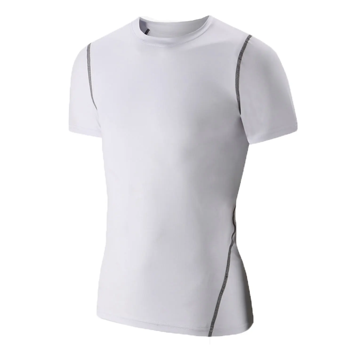 Camiseta de Compressão para Meninos, Manga Curta, Camada Base Atlética para Futebol e Basquete