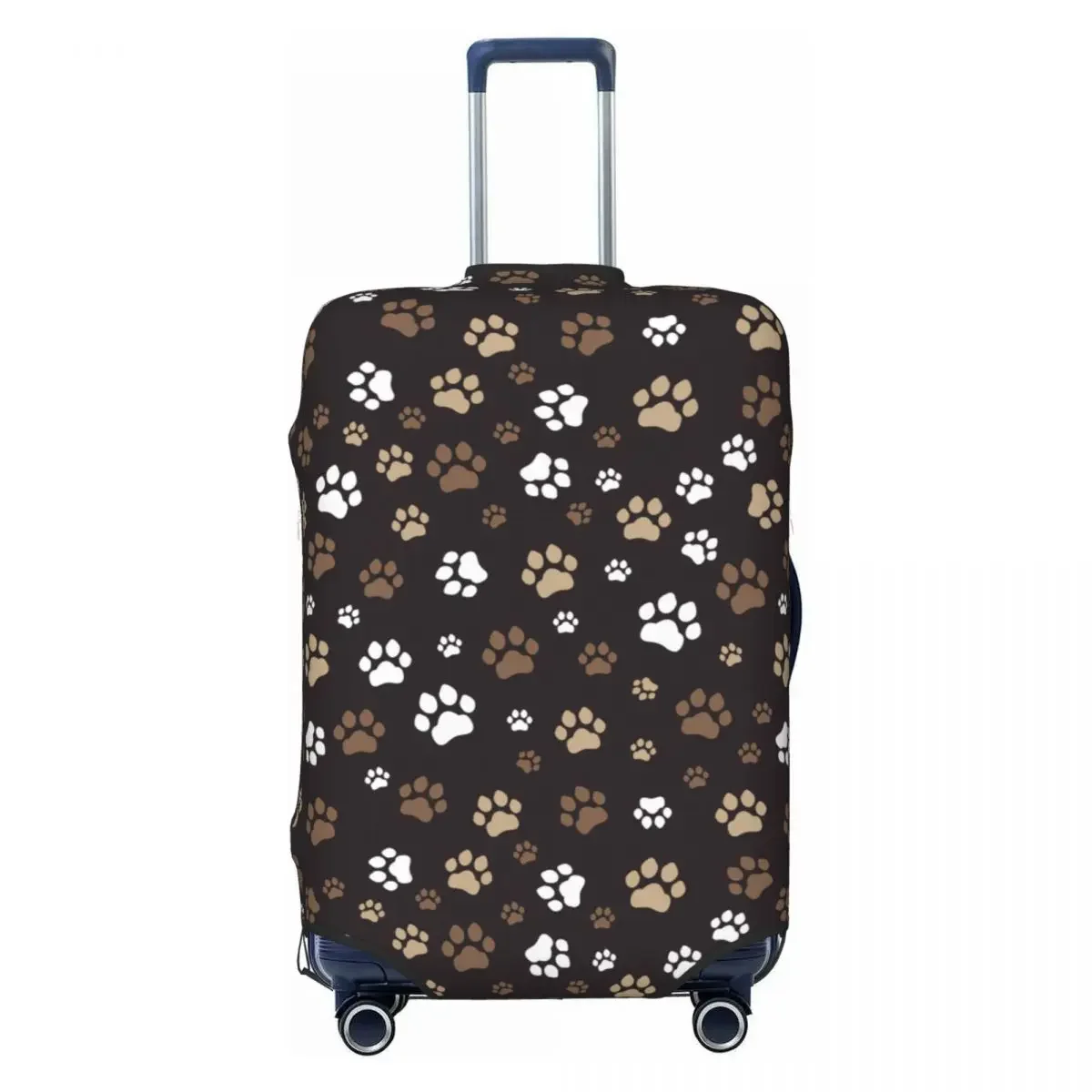 Animal Footprint Dog Paw Prints Travel Luggage Cover Elastic Suitcase Cover Protector Fit 18-32 Inch