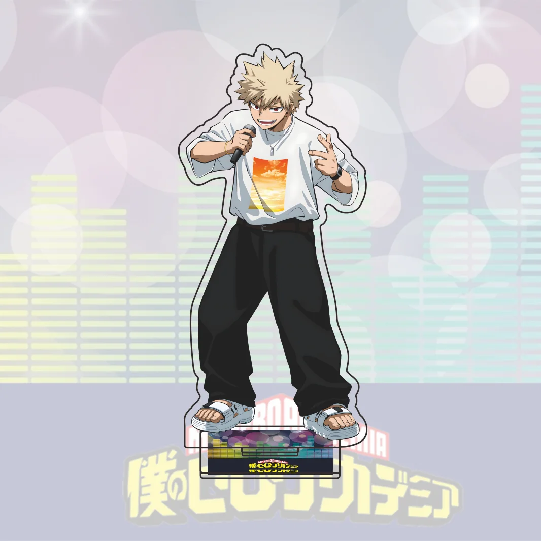 My Hero Academia Concert Series Acrylic Stand Midoriya Bakugo Uraraka Kirishima Todoroki Denki Standee Desk Decor Anime Keychain 2
