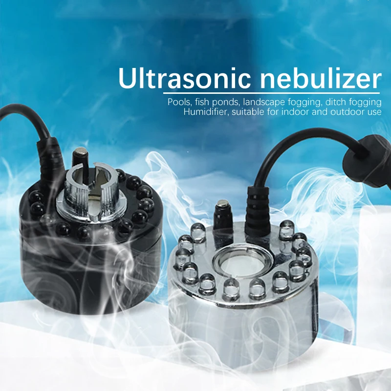 Halloween LED Water Fountain Pond Fogger Mini Mist Maker Garden Nebulizer For Halloween Christmas Party Decoration