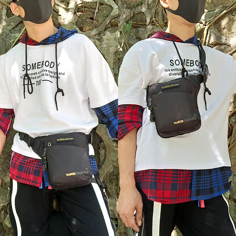 Oxford Men Drop Waist Leg Bags Hip Bum  Fashions Sling Shoulder Bag Casual High Quality Waterproof Male Fanny Belt Pack