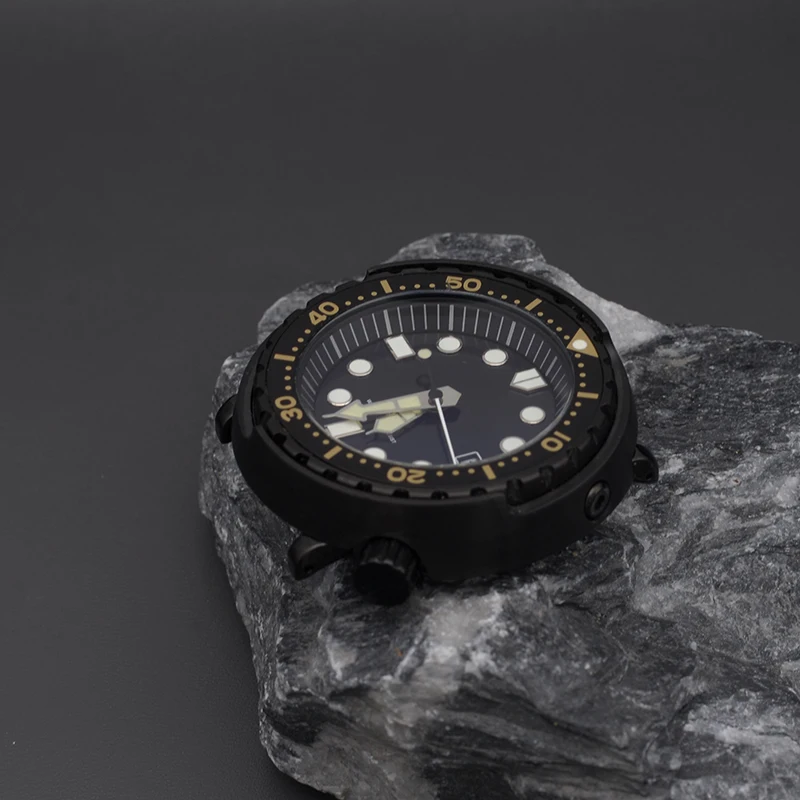 Men Automatic Watches Head Dive Watch 200m Waterproof Automatic Wristwatch C3 Luminous Sapphire Crystal Stainless Steel Canned