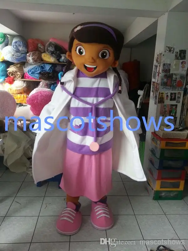 

Новый взрослый Хэллоуин Рождество девушка Doc McStuffins Mascotte нарядное платье мультфильм костюм талисмана плюшевое нарядное платье костюм талисмана