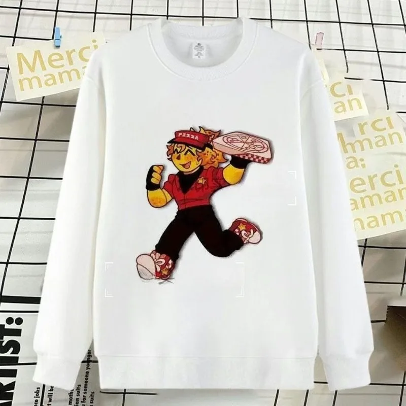 Lente Herfst ROBLOX Pop Kleine en Middelgrote Kinderkleding Ronde Hals Hoodie Kind Lange Mouw Katoenen Baby Top voor Mannen Vrouwen