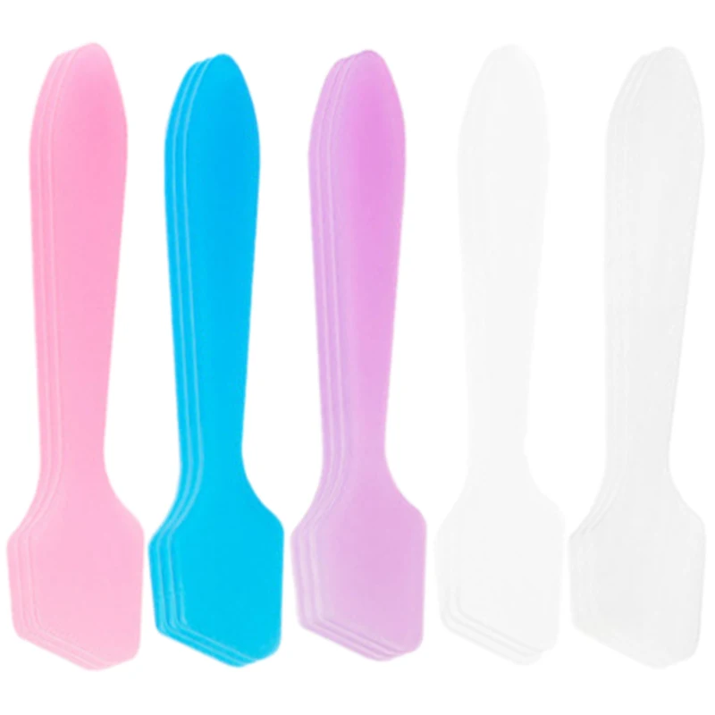 

300Pcs/Lot Mini Facial Mask Spoons Cosmetic Spatula Eye Cream Stick Small Spoon For DIY Face Skin Care Mask Mixing Beauty Tools