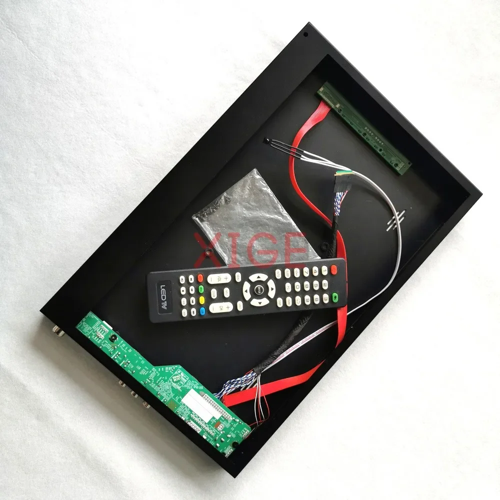 

Analog TV Controller Board+Screen Metal Case Fit B156RW01 LP156WD1 VGA USB RF HDMI-Compatible DIY Kit 1600*900 15.6" LVDS 40-Pin