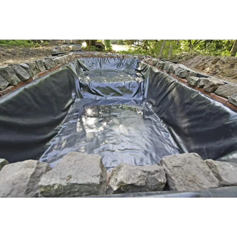 Pond Liner 50 ft. x 30 ft. 20-Mil LLDPE Pond Liner for Ponds, Lakes and Retention Basins