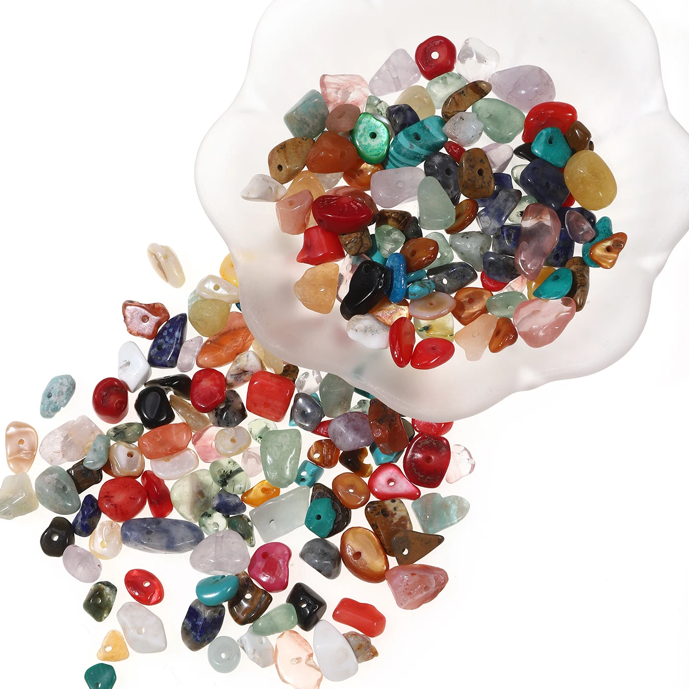 24-Piece Natural Stone Bead Set｜DIY Jewelry Craft Kit view 4