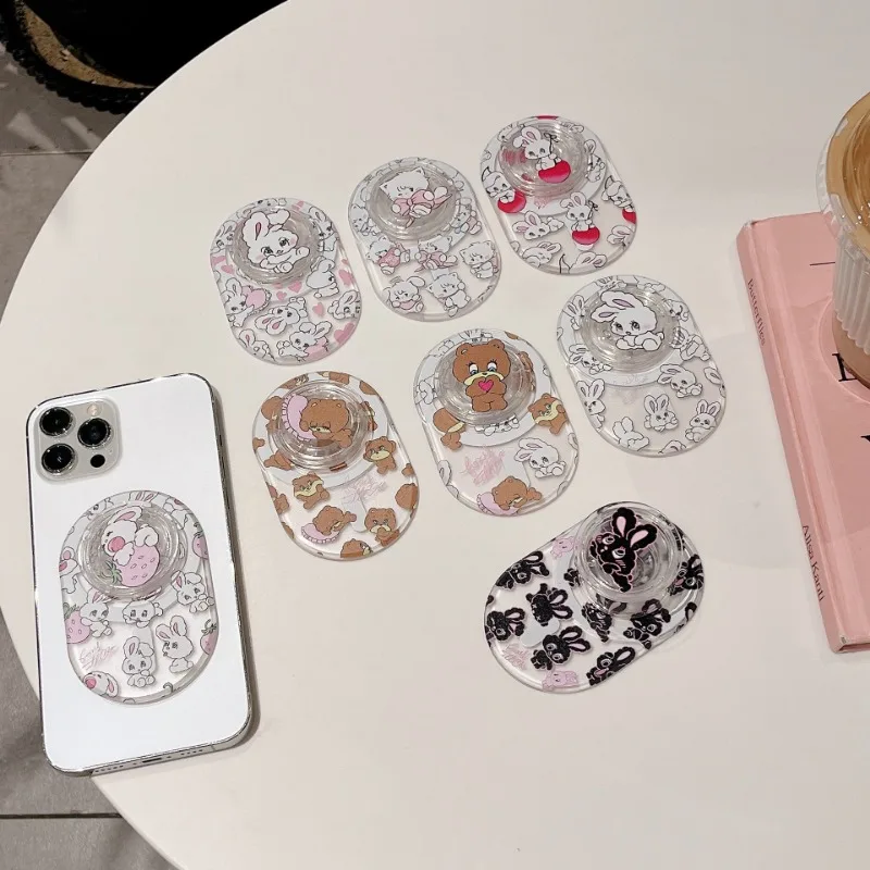 Nieuwe Pop Socket Leuke Cartoon Doodles Magnetische Houder Lui Artefact Telefoon Decoratie Desktop Stand Telefoon Accessoires Telefoon Houder