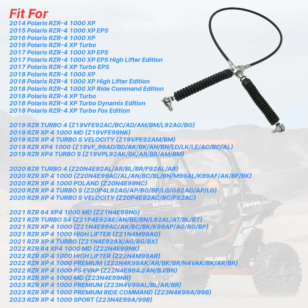 New Gear Shift Shifter Control Cable Gear Selector 7081893 fit for Polaris RZR XP 4 1000 RZR-4