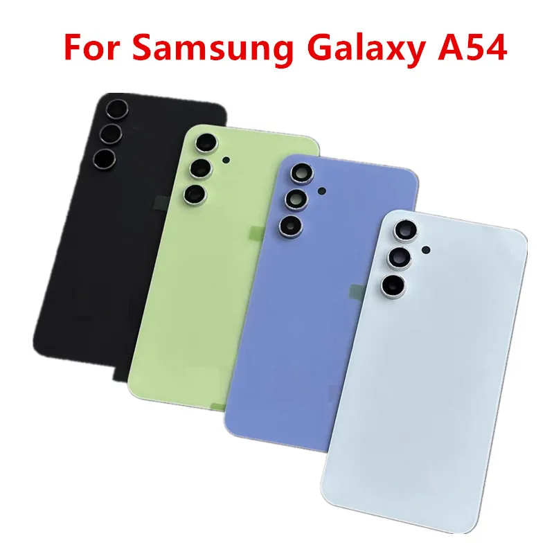 

Корпус A546 для Samsung Galaxy A54 5G 6,4 дюйма, стеклянная задняя крышка аккумулятора, ремонт, замена задней крышки дверного телефона + объектив камеры