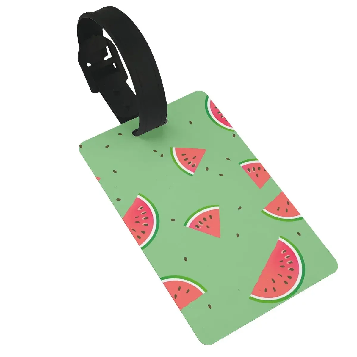 

Fun Watermelon Slices Pattern Luggage Tags Suitcase Travel Fashion Baggage Boarding Tag Portable Label Holder ID Name Address