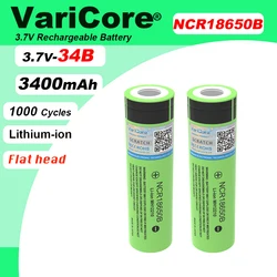 VariCore Original NCR18650B 3.7v 3400mAh 18650 Lithium Rechargeable Battery 4.2v For Flashlight batteries