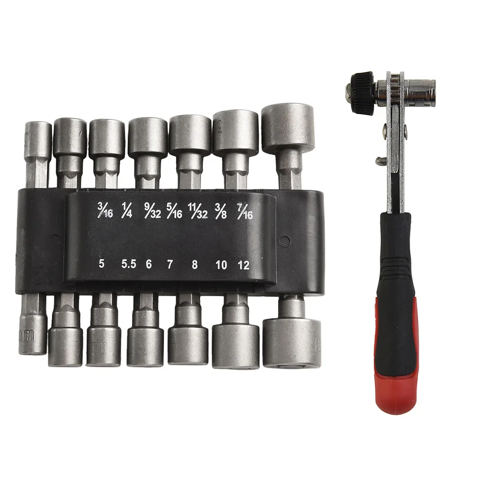 

Размер головки 3 16 4,76 мм Ключ с храповым механизмом 14 шт. Размер головки 8 шт. Размер головки Компактный дизайн Регулировка вперед и назад