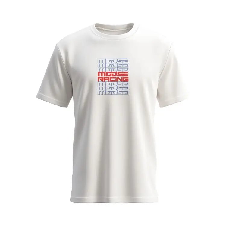 

Moose Racing Graphic Print Summer Luxury Brand Cotton Men's and Women's T-Shirts Short Sleeves Street Fashion Clothing