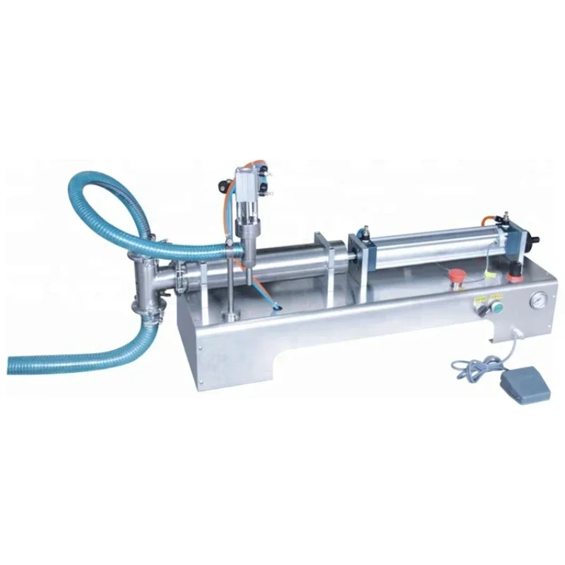 Single Head Manual Pneumatic Cup Bottle Juice Liquid Semi Automatic Filling Machines