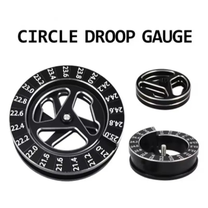 A63T-Adjustable Ruler For 1/For 10 RC Car Repair Tools 2Pcs RC Circle Droop Gauge Stroke Gauge Measurement System