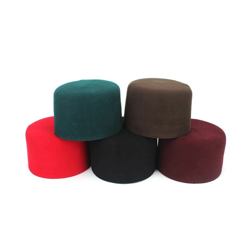 Free Shipping Muslim Caps For Men Clothing Prayer Hat Kufi Islamic Accessories Tax Products Turkey Jewish Wool 03502