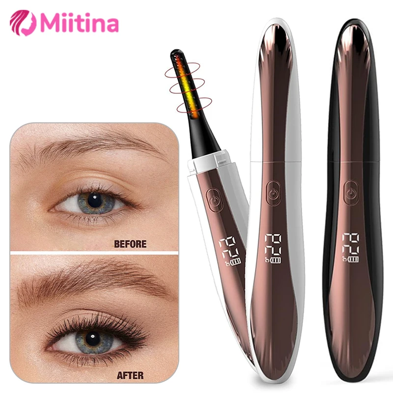 

Eyelash Curler Electric Heated Eyelash Curler Mini Portable Eyelash Curler Long-lasting Shaping Comb Eyelashes Tool Eyes Blink