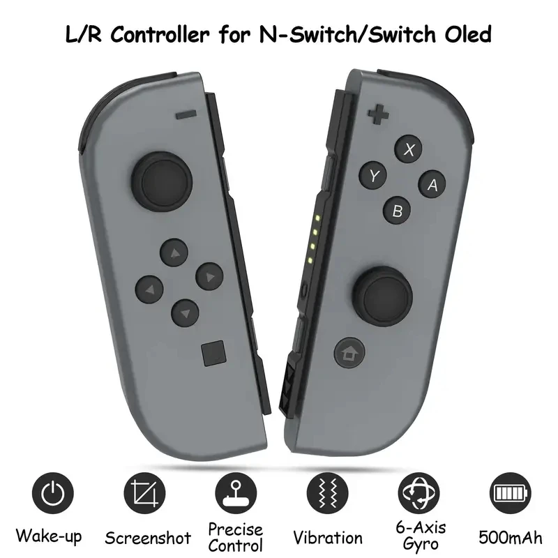 Wireless Controller For Nintendo Switch NS/OLED/LITE Gamepad Joystick Dual Vibration Turbo Remote Control 6 Axis Gyro L/R Joypad