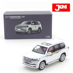 JKM-Coche de juguete modelo Toyota Land Cruiser 1/64 LC200, vehículo de juguete de aleación, Metal fundido a presión, regalo de Navidad para niños, 2016