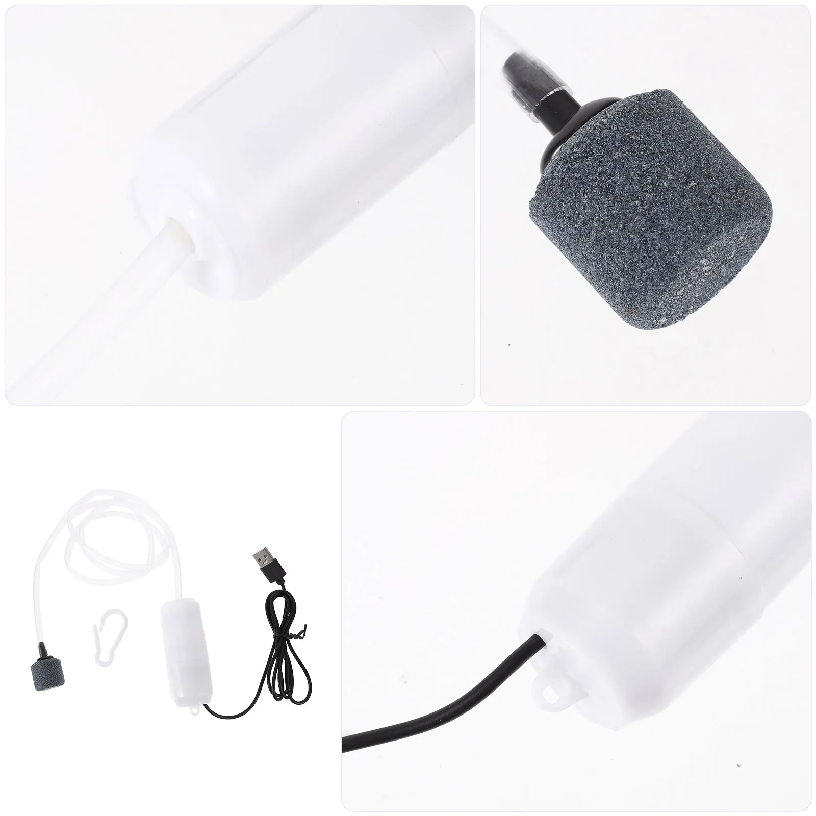 

Oxygen Pump Fish Tank Small Aquarium Mini Air Water Accessories Pumps Abs Quiet