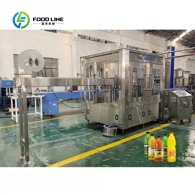 Custom Turnkey Project Juice Filling Production Line CE Certified Stainless Steel Blowing to Packing System For Beverage Factory