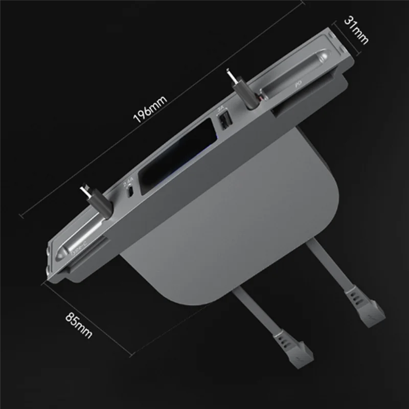 USB Telescopic Hub Docking Station for Model 3 Y 2021-2023 Central Console Fast Charging Type-C 18W+PD 27W