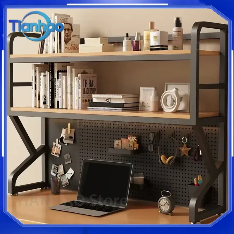 Multi-layer Desktop Bookshelf for Student Desk Storage Simple Iron Bookcase for Home Office Furniture
