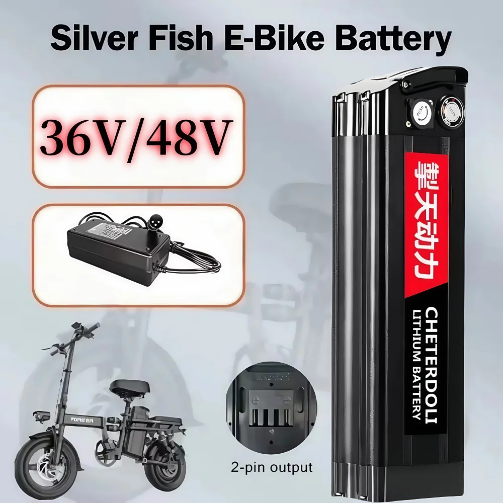 

36V/48V 20Ah Battery 18650 Lithium Rechargeable Battery Built-in Bms for Silverfish 750W 1000W Bafang Motor Kit with 2A Charger.