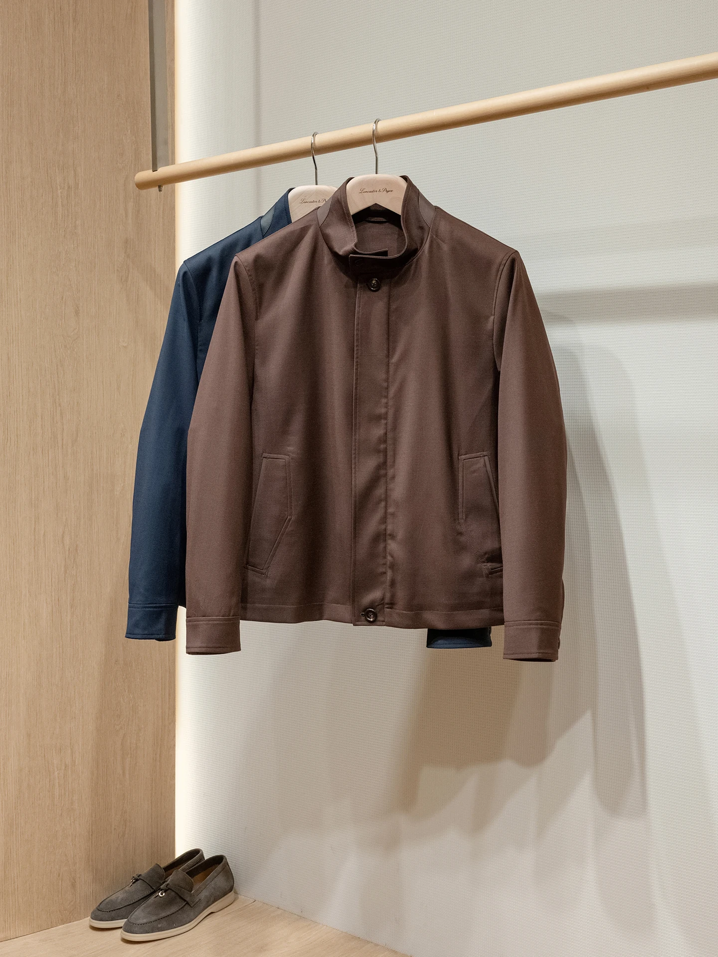 

Мужская куртка-пальто Harlestone из моющейся шерстяной ткани, версия ZZ, стандартный крой, с длинными рукавами, воротник-стойка, легкая весенняя верхняя одежда