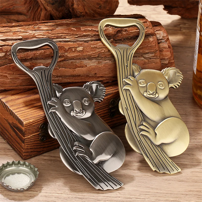 Kreativer Koala-Flaschenöffner im Vintage-Stil aus Metall für Bar, Küche, Hochzeit, Party-Dekoration, Geschenk für Bierliebhaber – Detail 4