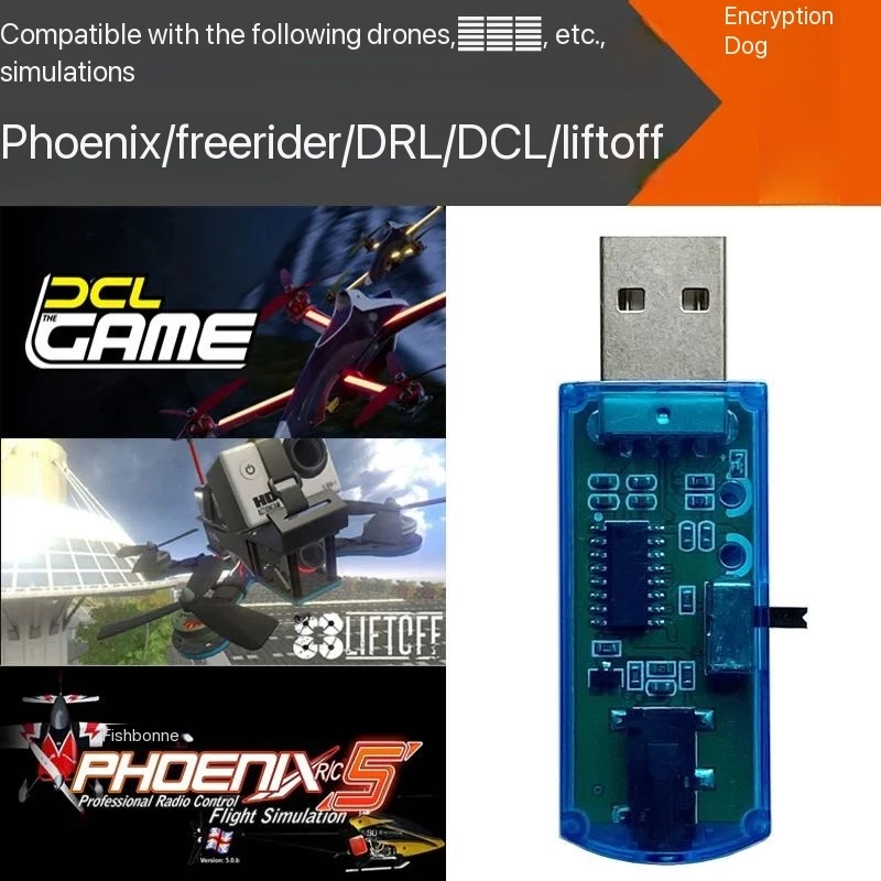 Model airplane remote control computer practice Phoenix 5.0 FMS 8-in-1 simulator 8-in-1 encrypted dog fixed wing