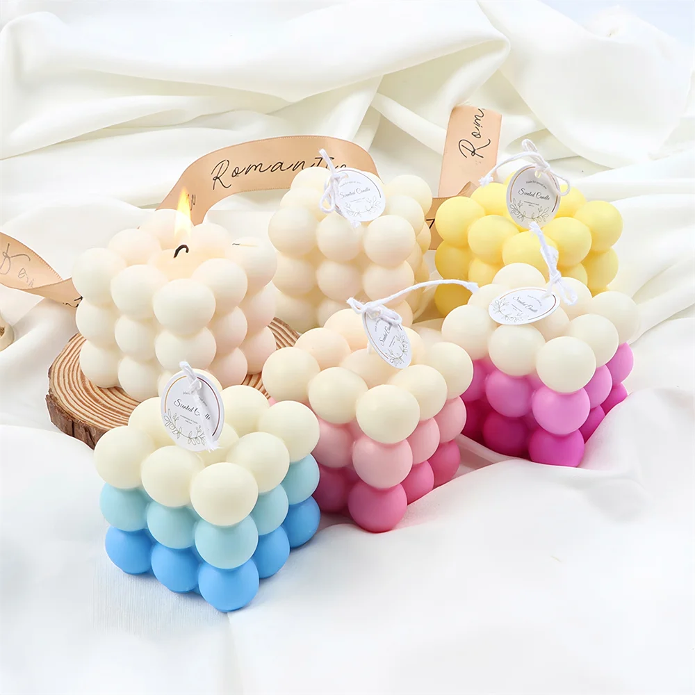 Weihnachten Holly Blatt Blase Kerze Silikon Form handgemachte Aromatherapie Gips Ton machen geformte Kerze Weihnachten Neujahr Geschenk Form – Detail 6
