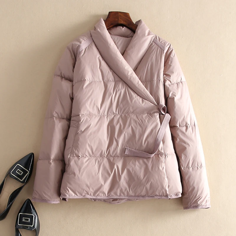 SEDUTMO ฤดูใบไม้ผลิ Oversize เป็ดลงเสื้อผู้หญิงวินเทจสั้นแจ็คเก็ตฤดูใบไม้ร่วงแฟชั่น Slim Casual Parkas ED1618