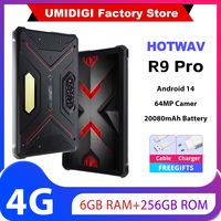 HOTWAV R9 Pro Rugged Tablet 6GB+256GB Android14 10.95 FHD+20080Mah Battery 20W tablets 16MP+64MP Camera  Camping Light ipad