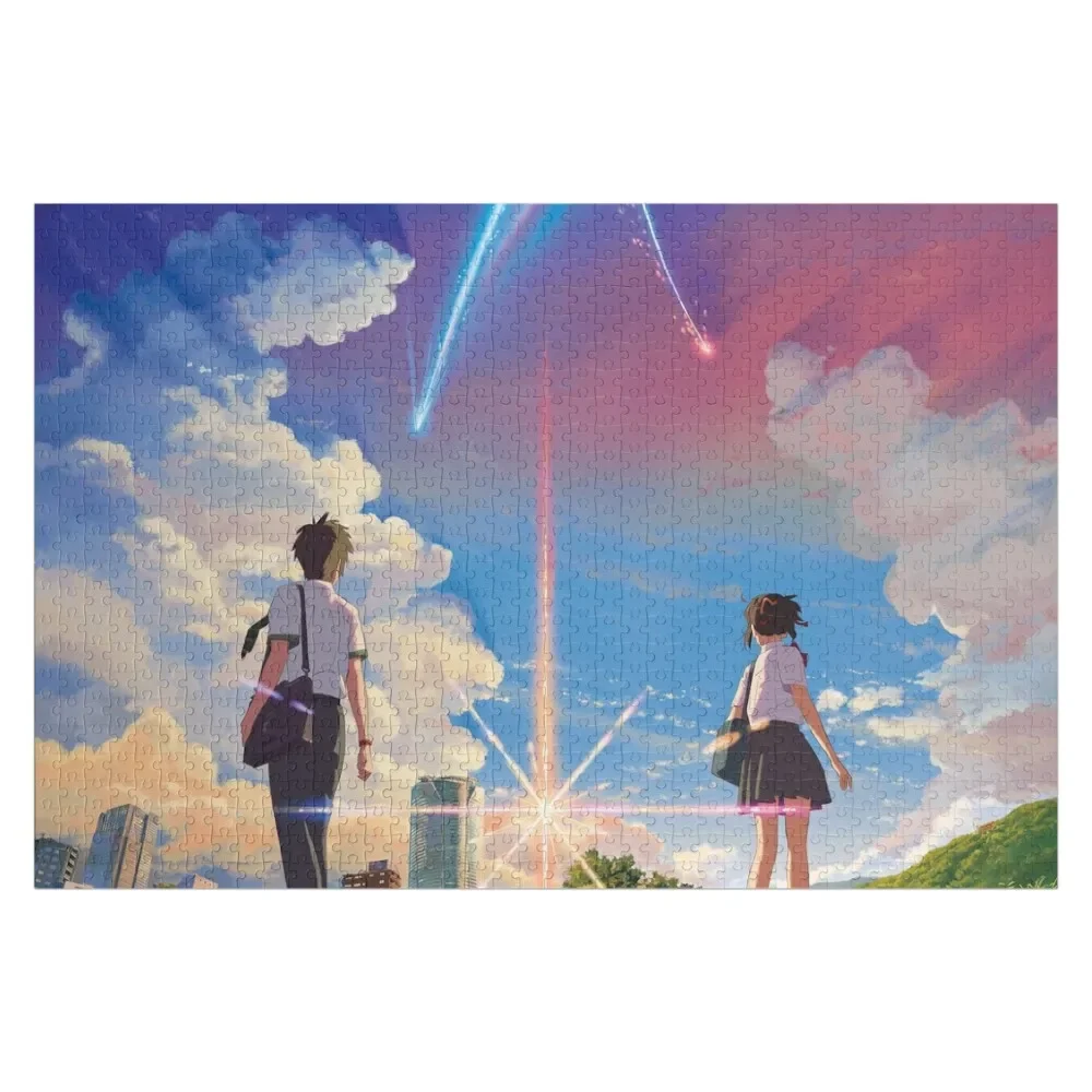 

Kimi no Na wa головоломки на заказ имя детская игрушка индивидуальное изображение кусочки головоломки для взрослых деревянные головоломки для взрослых головоломки