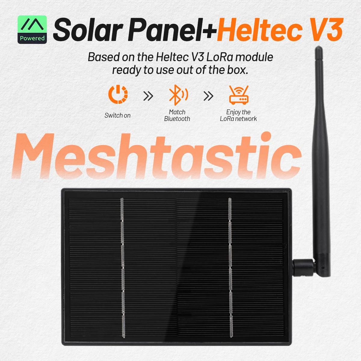 عقدة شمسية D4 شبكية مع لوحة Heltec LoRa 32 V3 Dev-Board منخفضة الطاقة IP66 تعمل بالطاقة الشمسية مكرر WisMesh GPS WiFi BLE لـ LoRaWAN