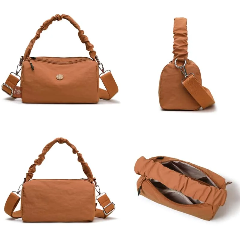 Women's Lightweight Nylon Crossbody Bag Casual Shoulder Bags Travel Work Purse Tote Top-handle Purses Set for Everyday Use