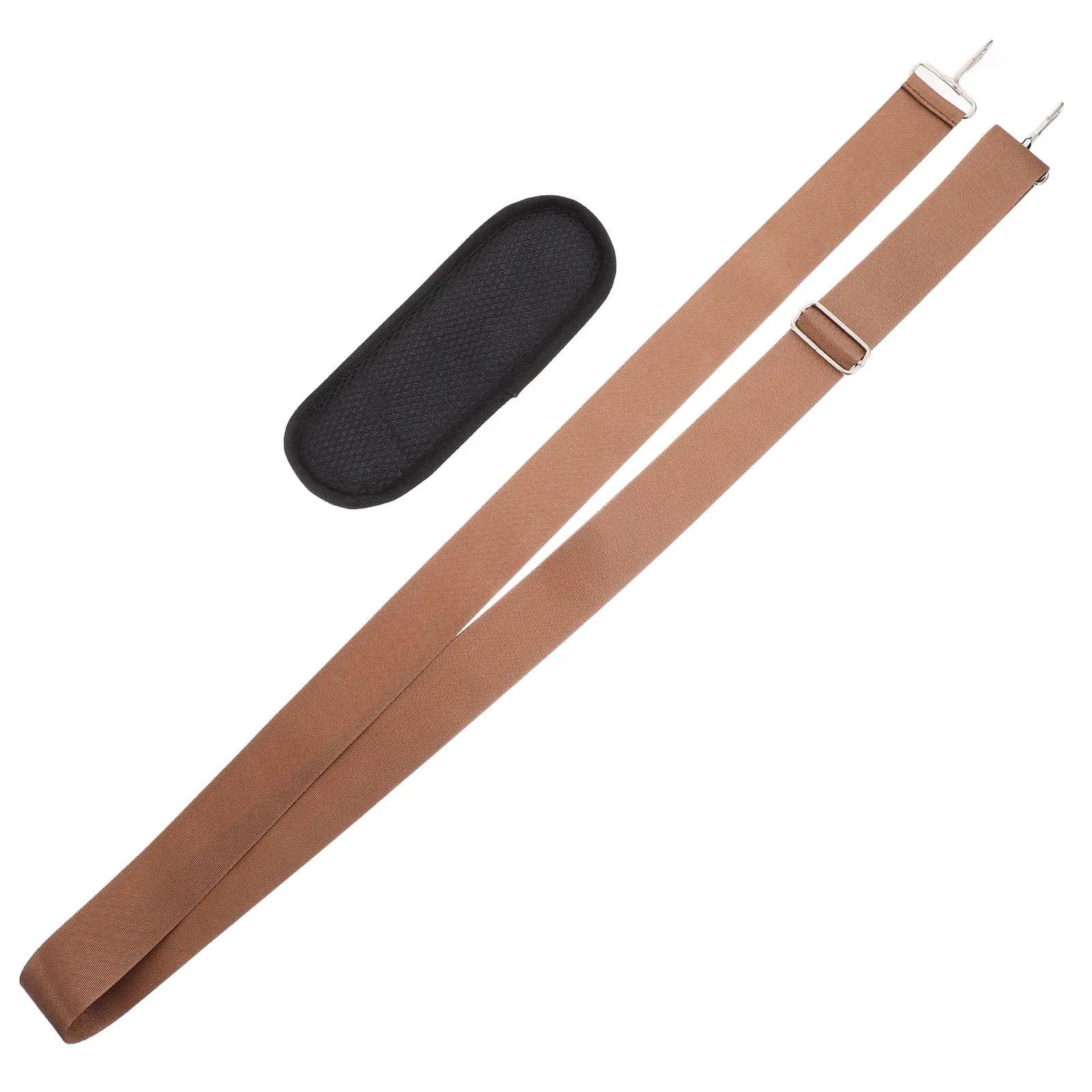 

Регулируемый широкий нейлоновый плечевой ремень 58,9 дюймов, толстый сменный ремень для сумки через плечо, с нескользящими металлическими крючками