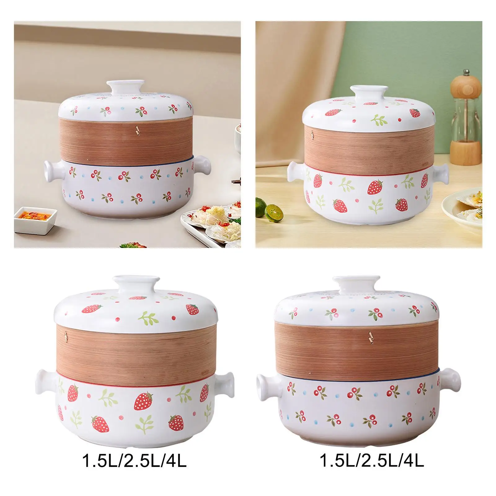 Ceramic Cooking Pot Cookware Soup Porridge Cooker Stockpot Traditional Soup Pot Clay Pot for Rice Serve Bakeand Hot Pot Cooking